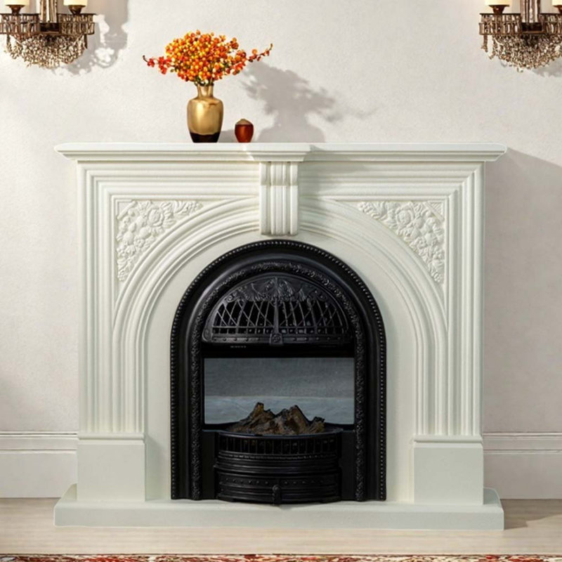 HearthLuxe Vintage Style Carved Home Fireplace & Reviews | Wayfair